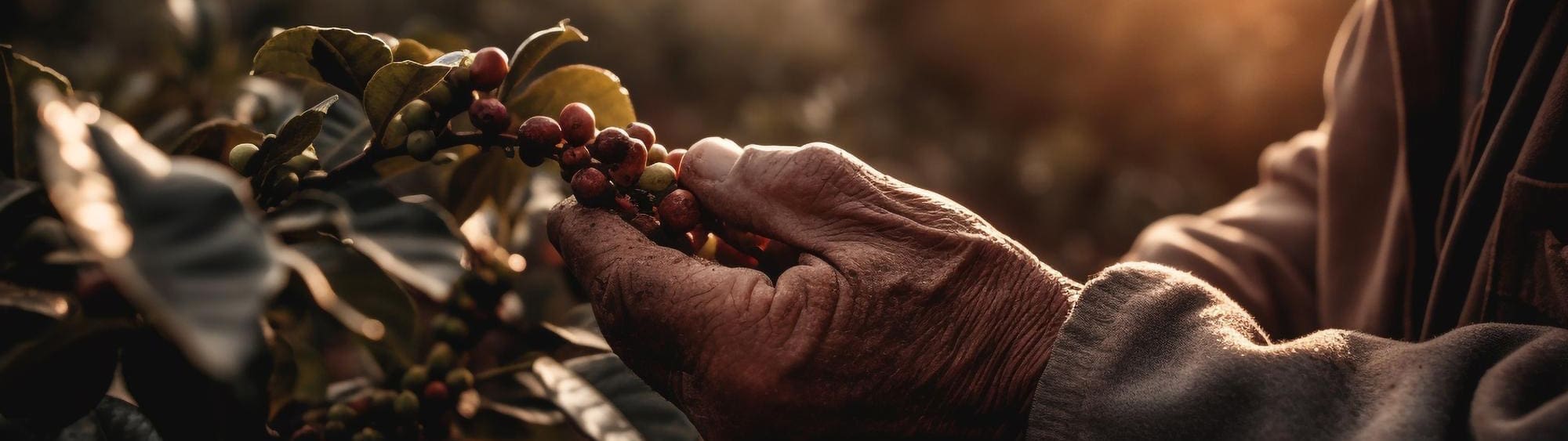 In the coffee grower's hand