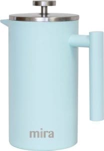 Mira french press with eggshell blue stainless steel